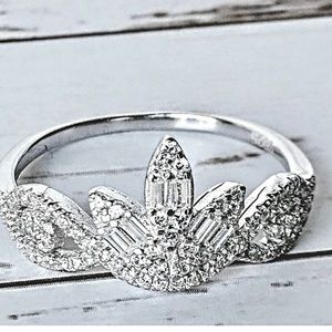 Sterling Silver Princess Ring